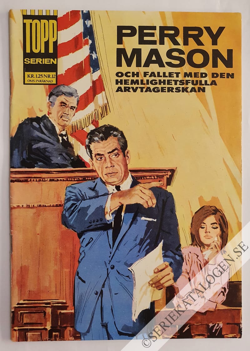 Framsida på Toppserien Perry Mason och fallet med den hemlighetsfulla arvtagerskan (1964)