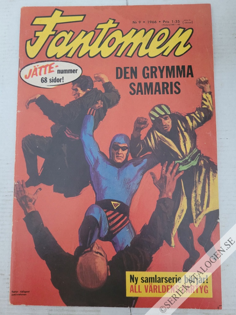 Framsida på Fantomen #9 (1966)