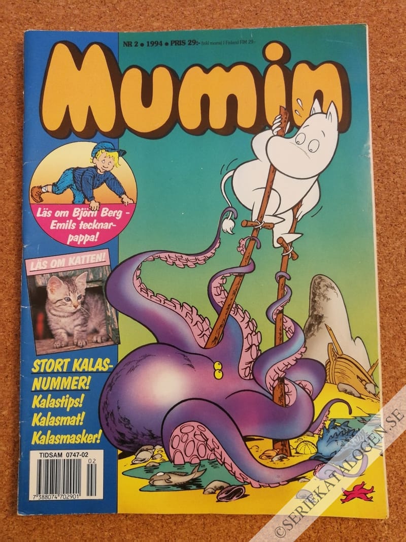 Framsida på Muminmagasinet #2 (1994)
