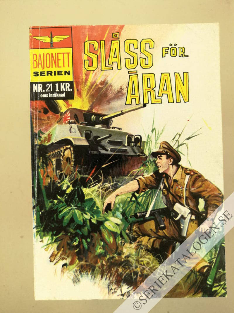 Framsida på Bajonettserien Slåss för äran (1966)