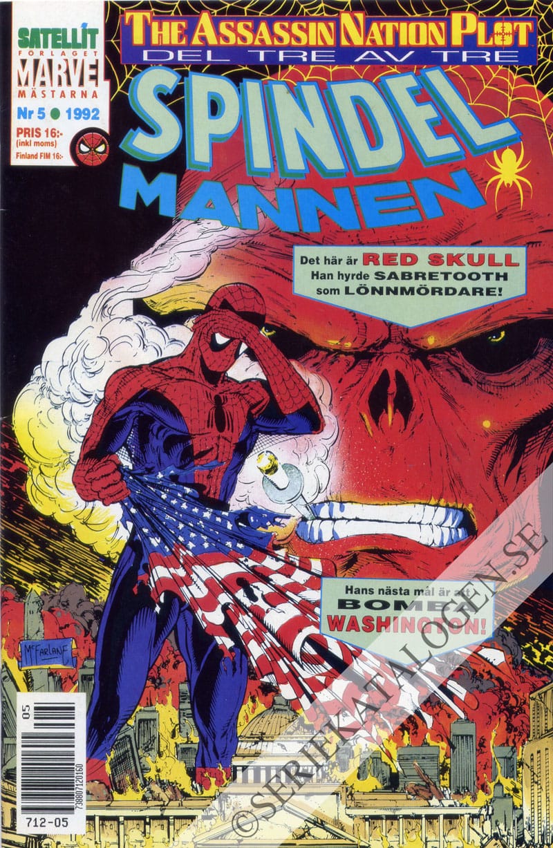 Framsida på Spindelmannen #5 (1992)