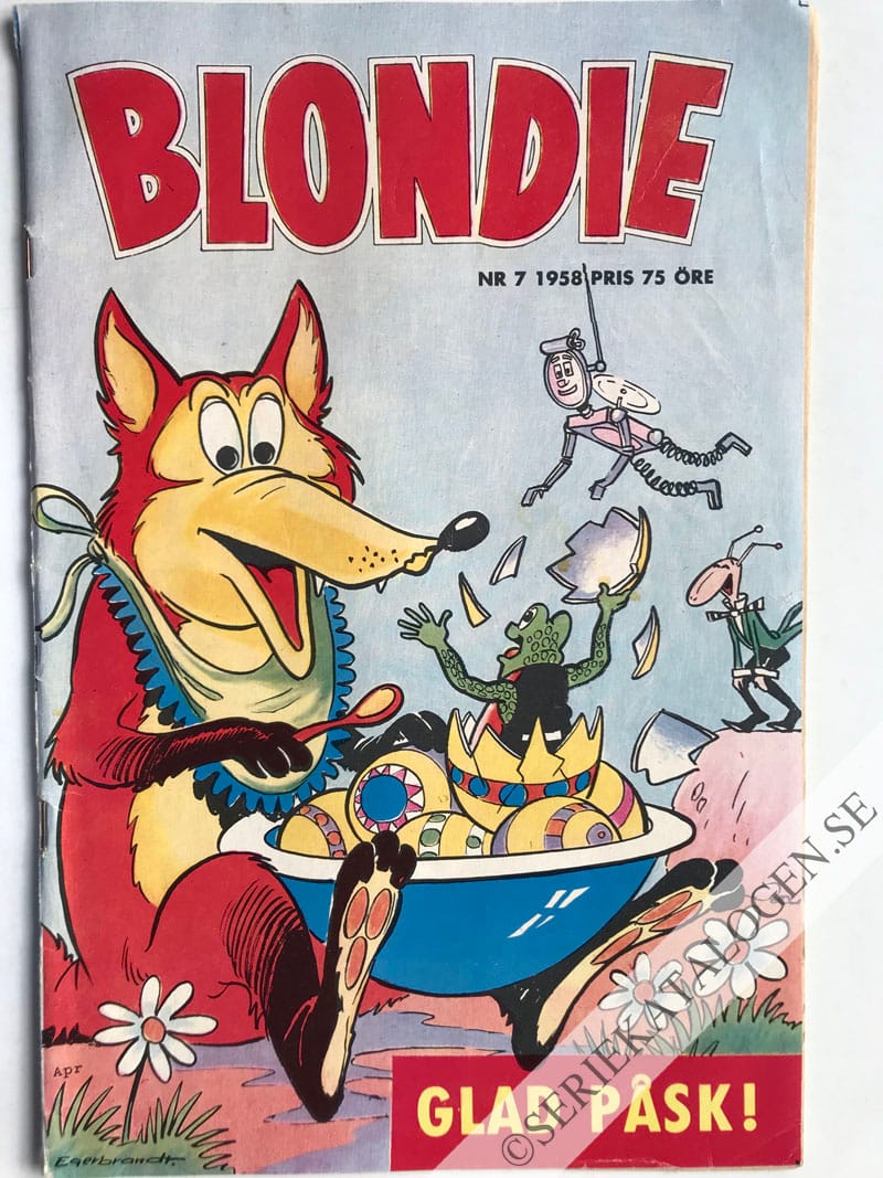 Framsida på Blondie #7 (1958)