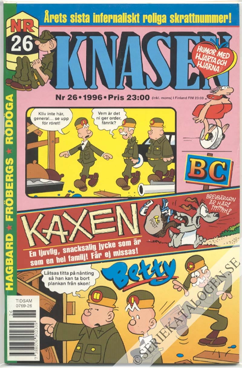 Framsida på Knasen #26 (1996)