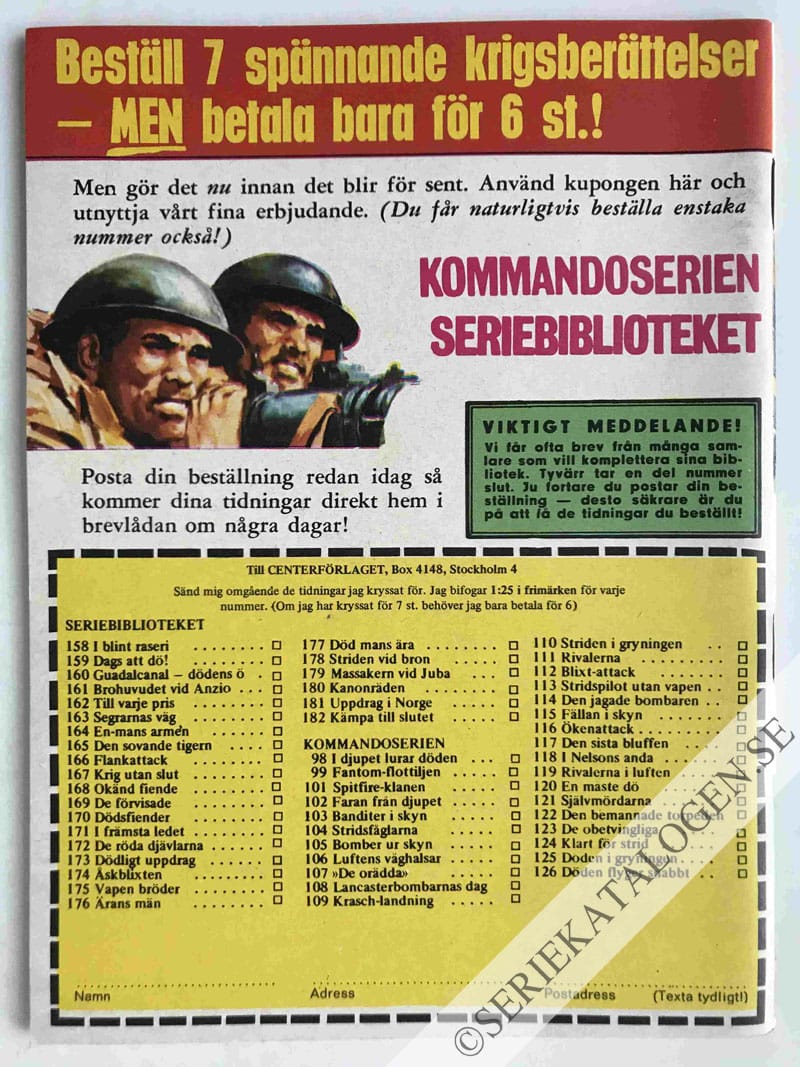 Baksida på Slå först - och slå hårt! (1968)