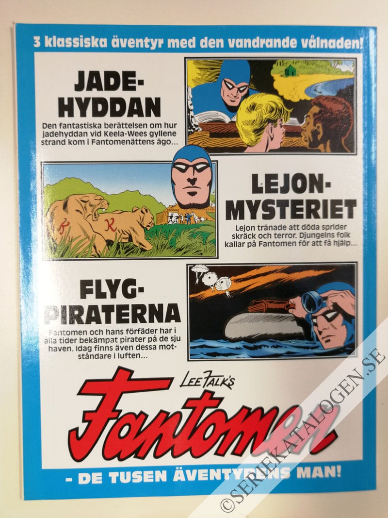 Baksida på Jadehyddan - Flygpiraterna - Lejonmysteriet (1993)