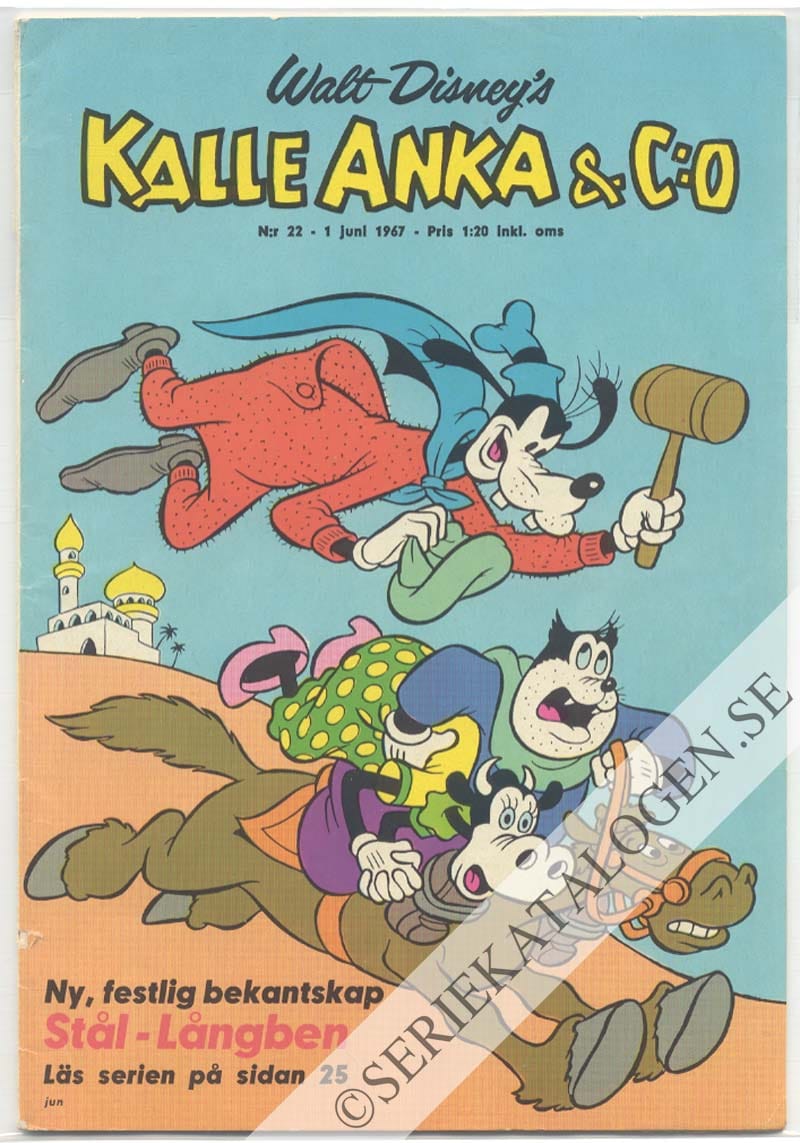 Framsida på Kalle Anka & C:o #22 (1967)