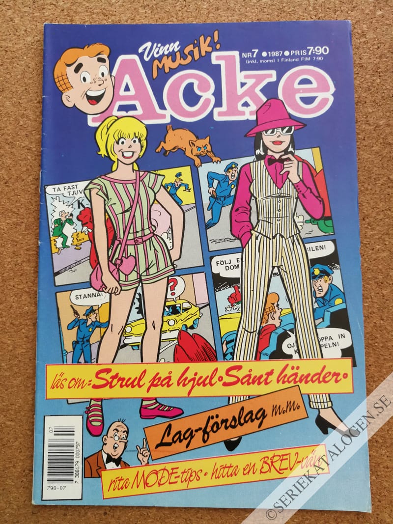 Framsida på Acke #7 (1987)