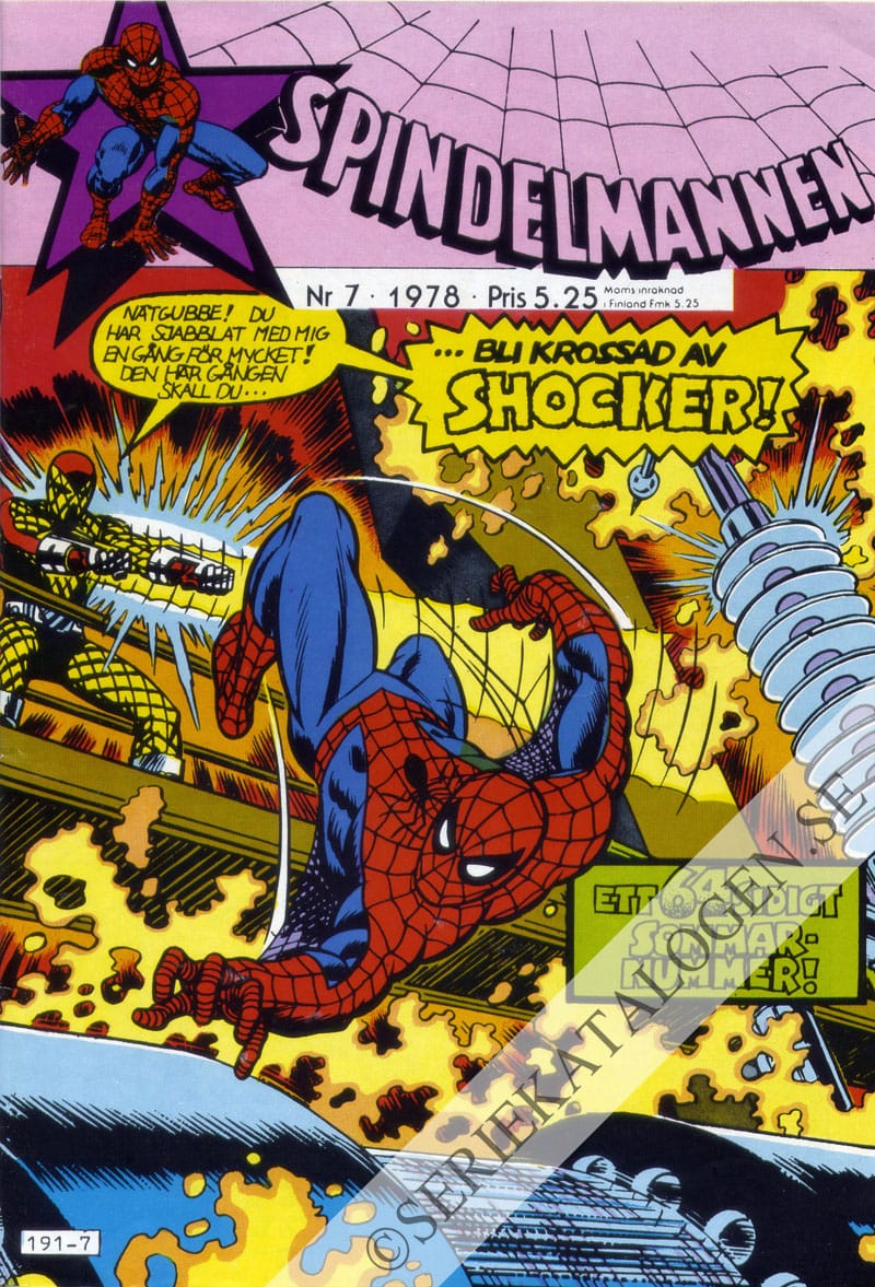 Framsida på Spindelmannen #7 (1978)
