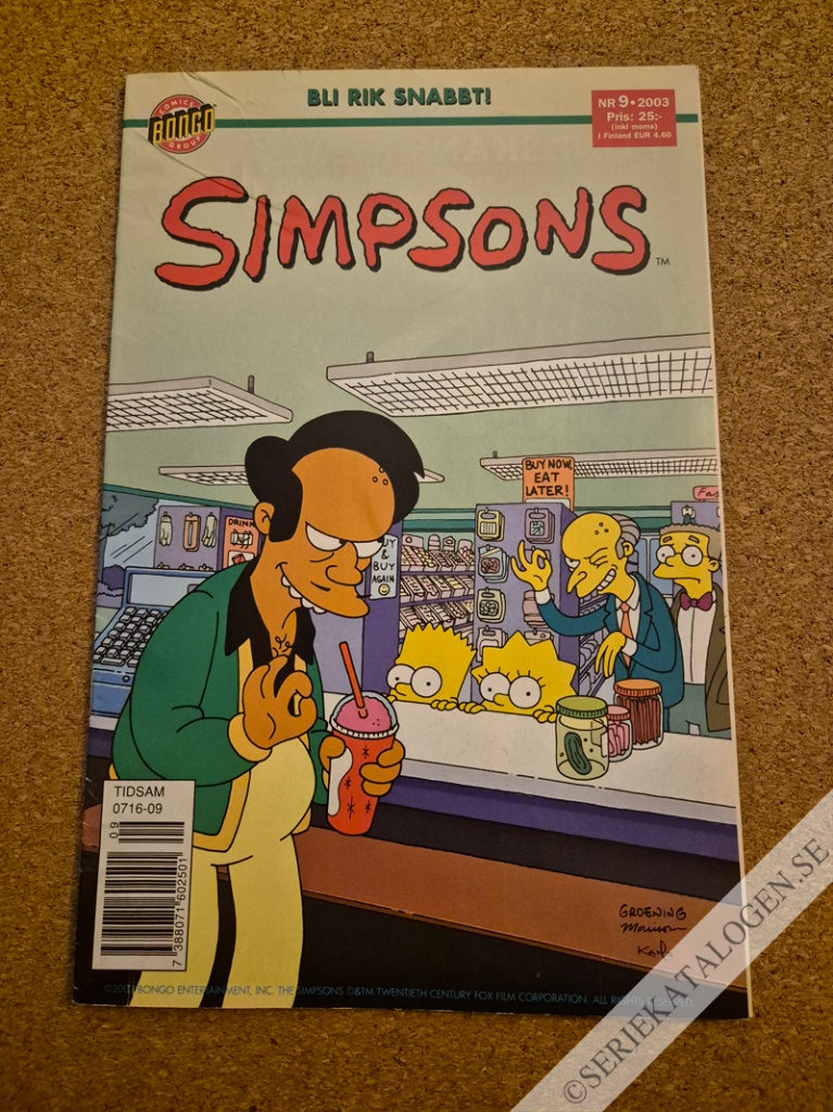 Framsida på Simpsons #9 (2003)