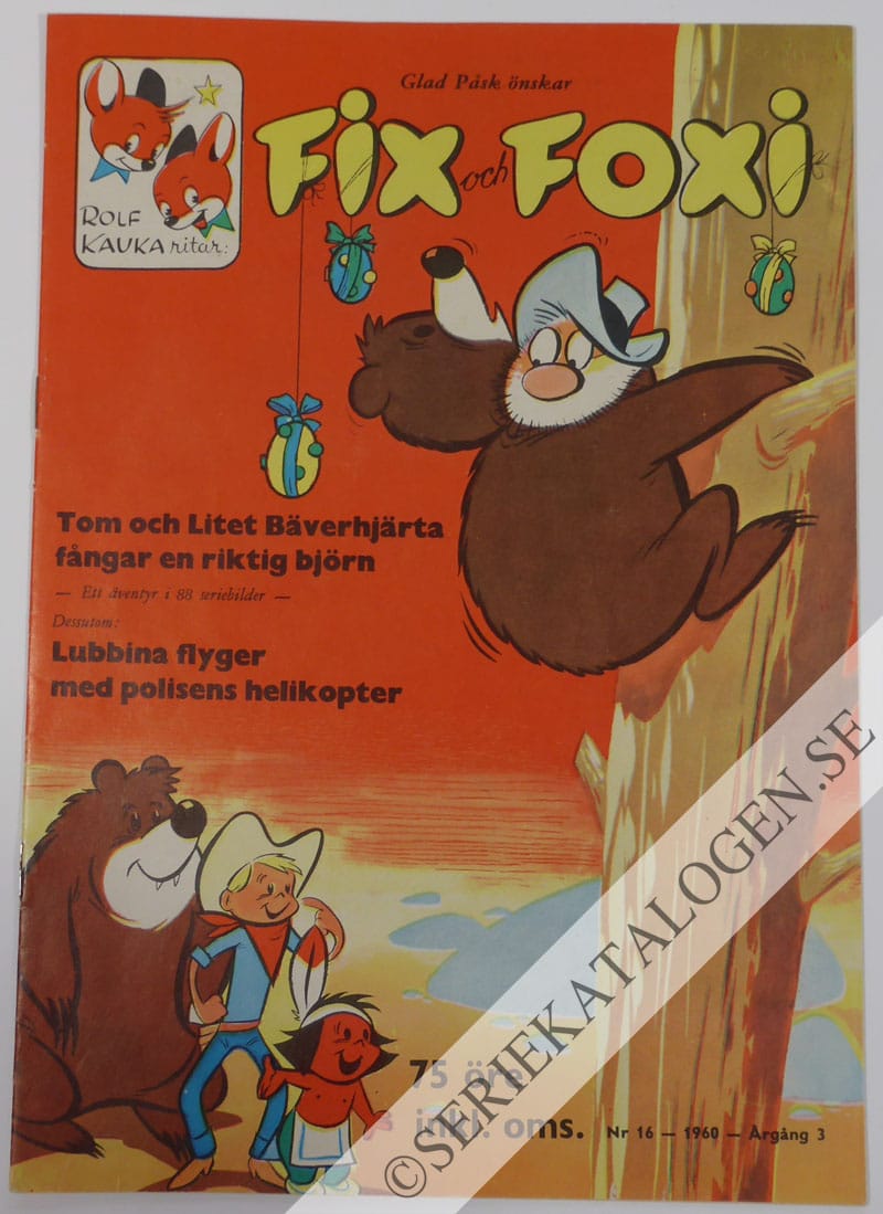 Framsida på Fix och Foxi #16 (1960)
