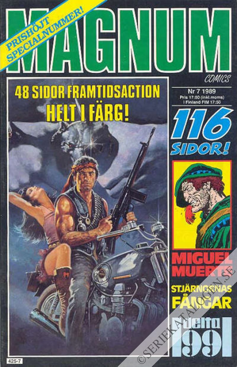 Framsida på Magnum comics #7 (1989)