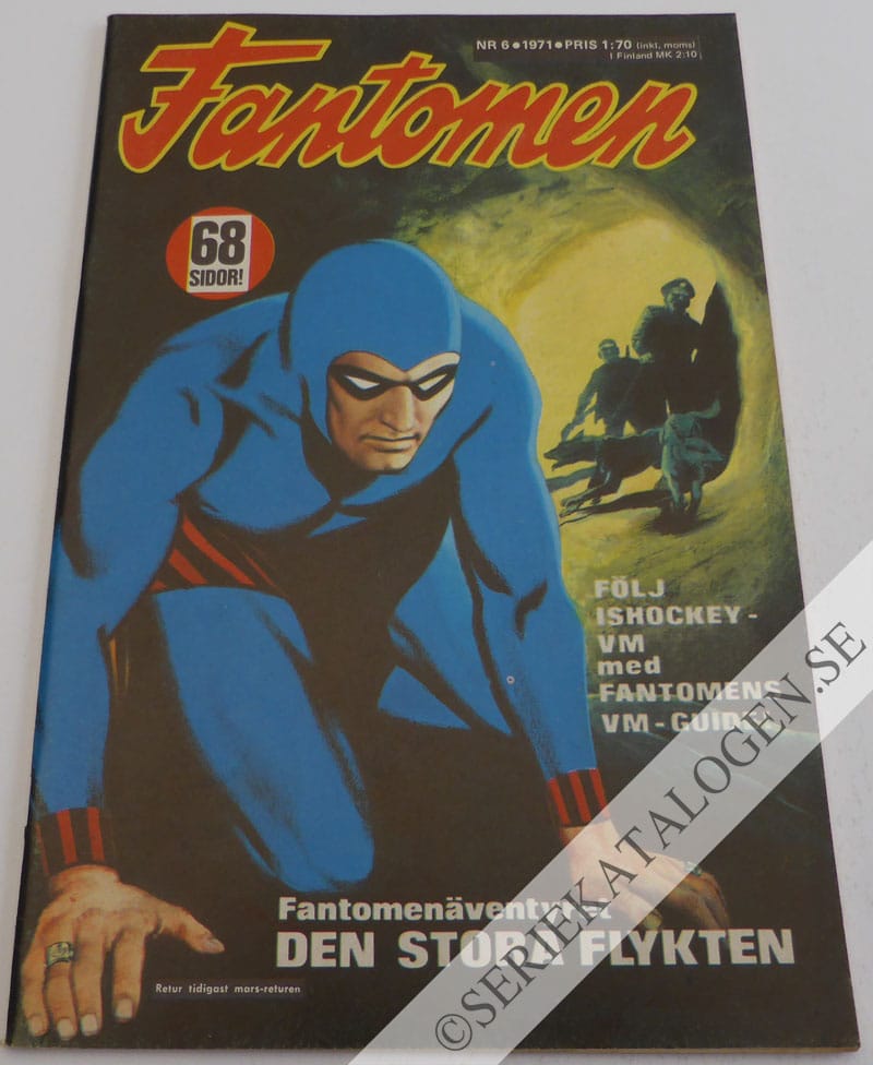 Framsida på Fantomen #6 (1971)