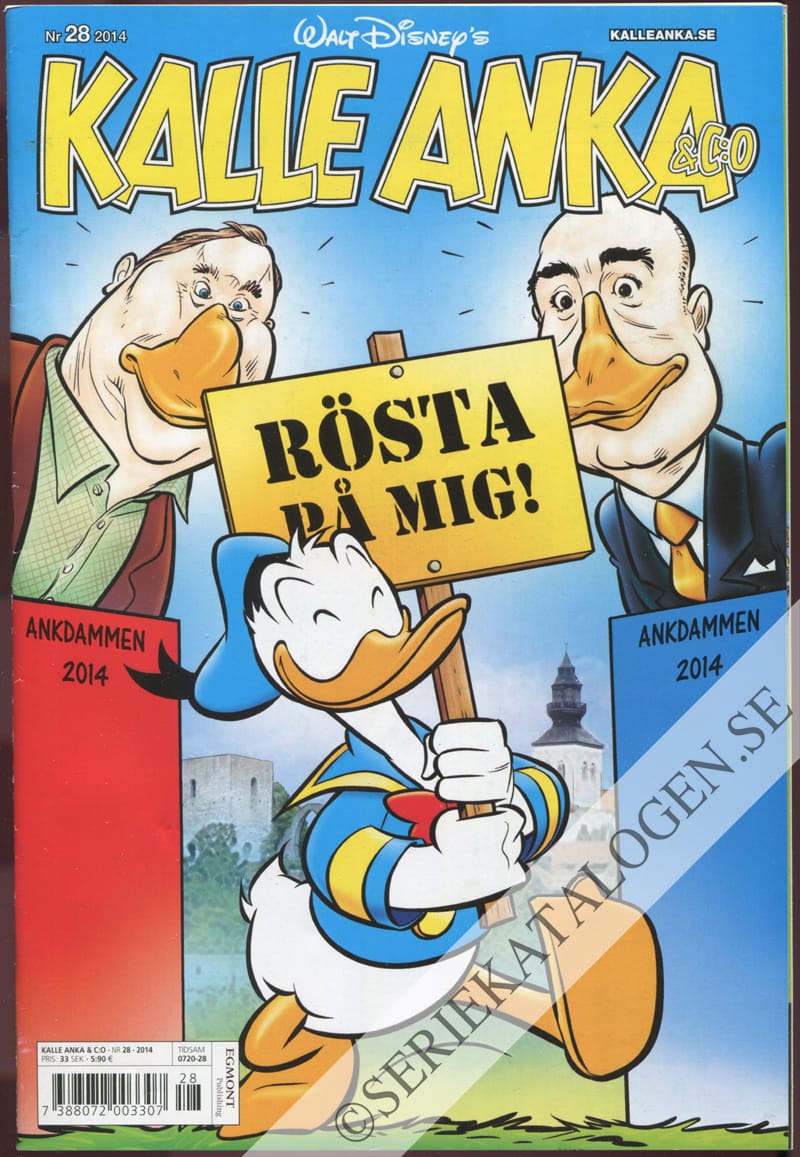 Framsida på Kalle Anka & C:o #28 (2014)