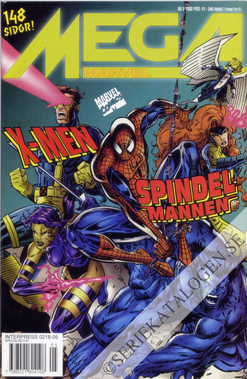 Framsida på Mega Marvel Spider-Man (1998)