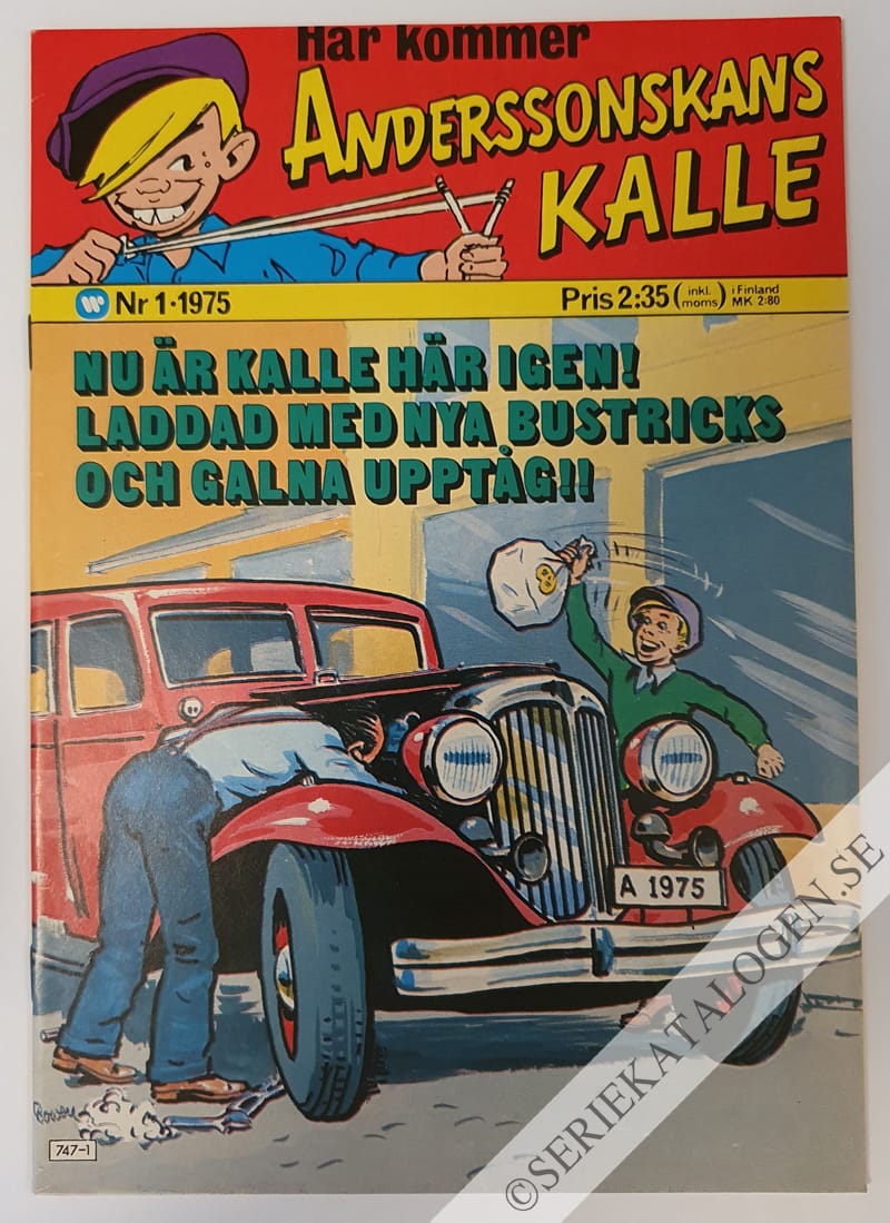 Framsida på Anderssonskans Kalle #1 (1975)