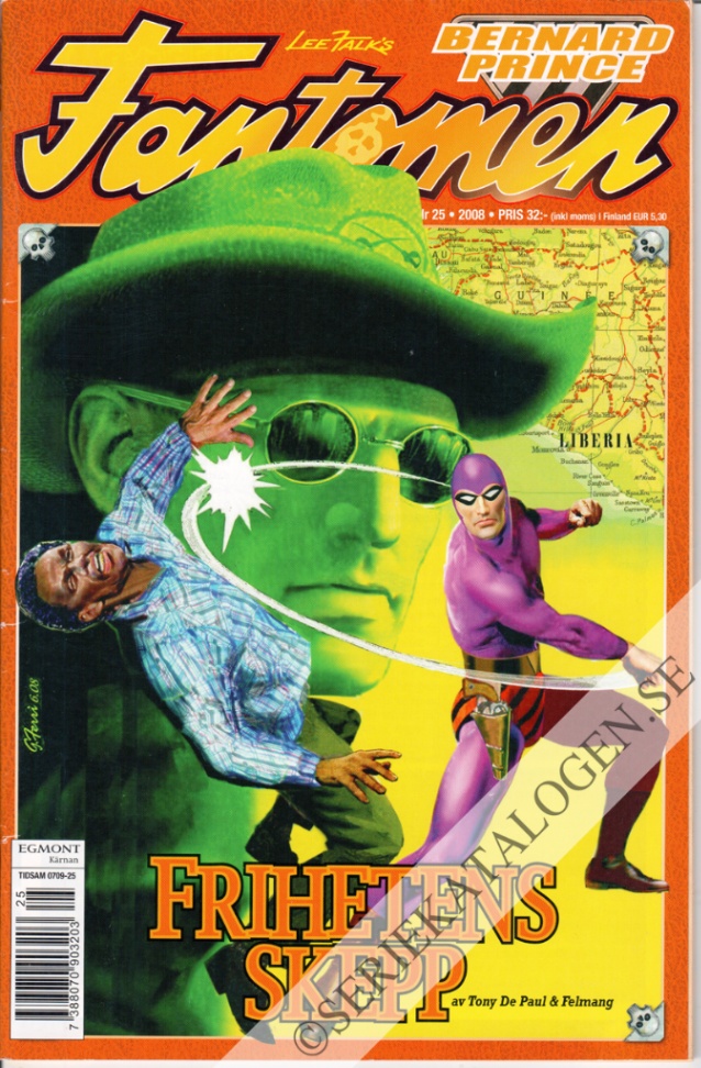 Framsida på Fantomen #25 (2008)