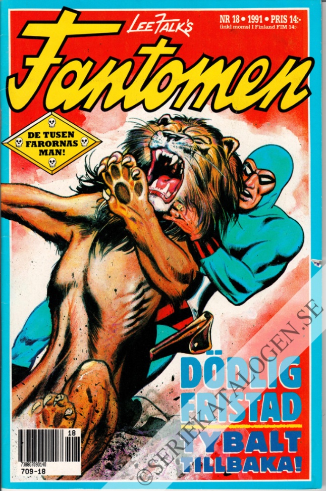 Framsida på Fantomen #18 (1991)