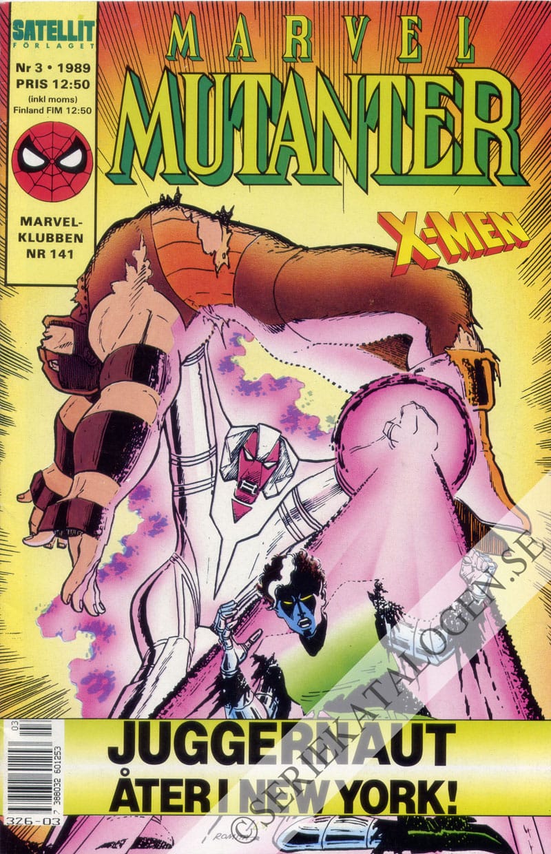 Framsida på Marvel mutanter #3 (1989)