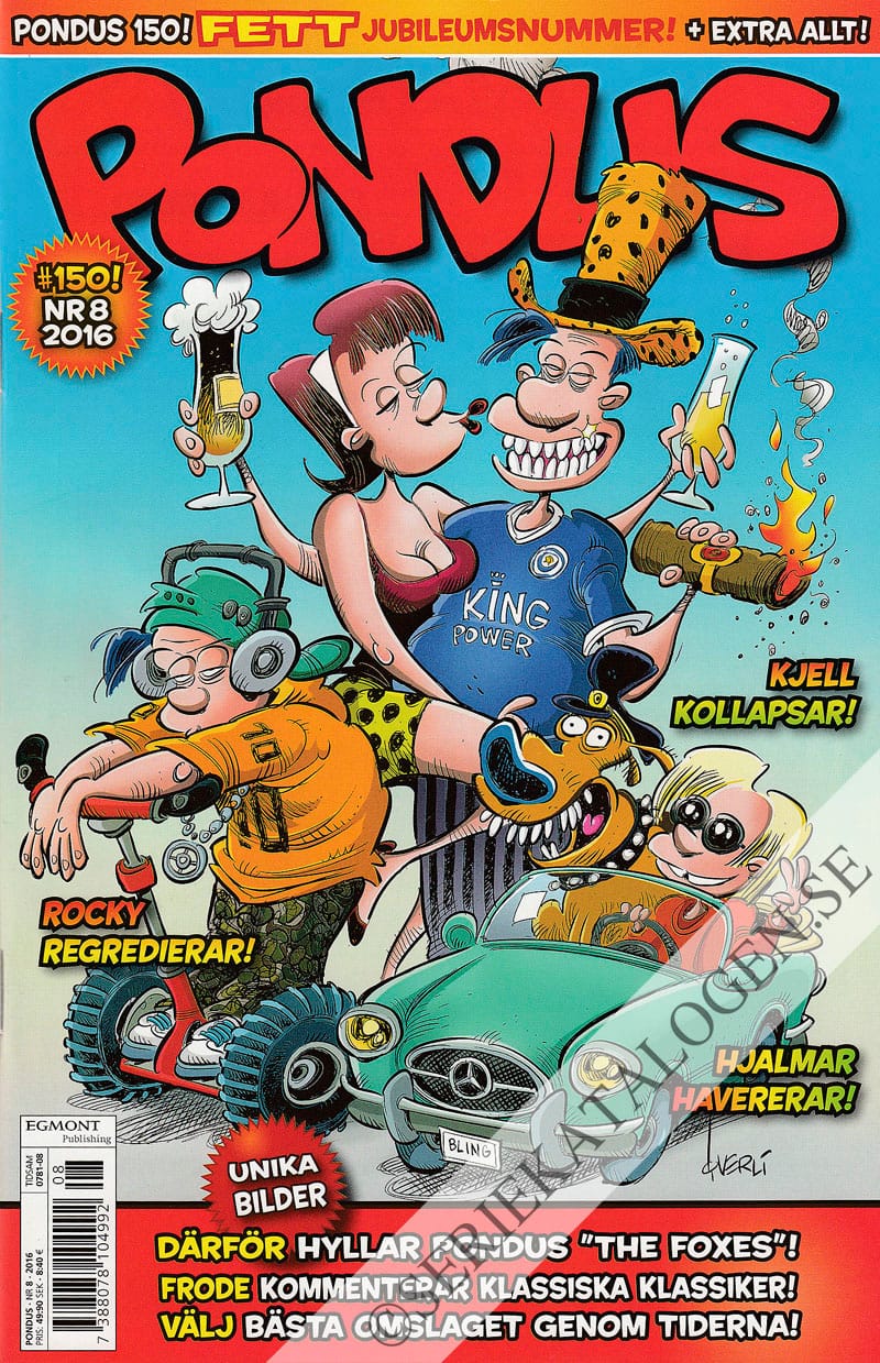 Framsida på Pondus #8 (2016)