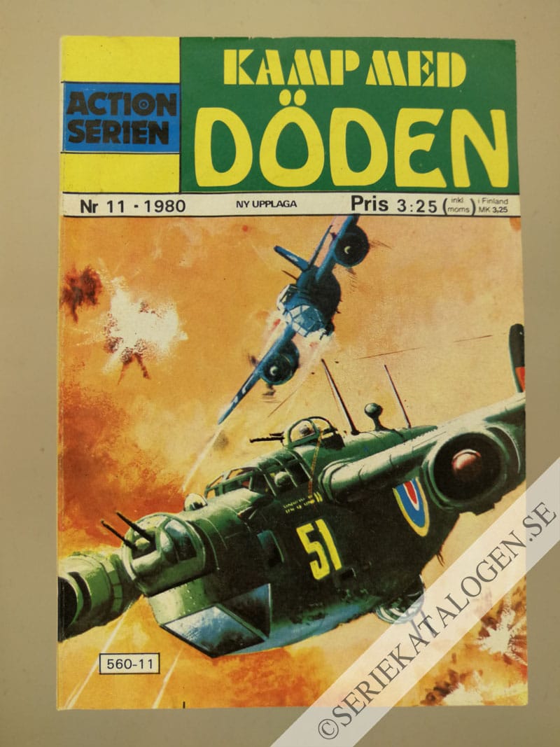 Framsida på Actionserien Kamp med döden (1980)