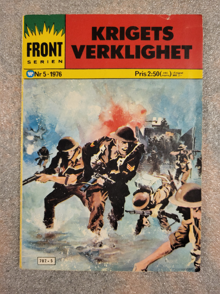 Framsida på Frontserien #5 - Krigets verklighet (1976)
