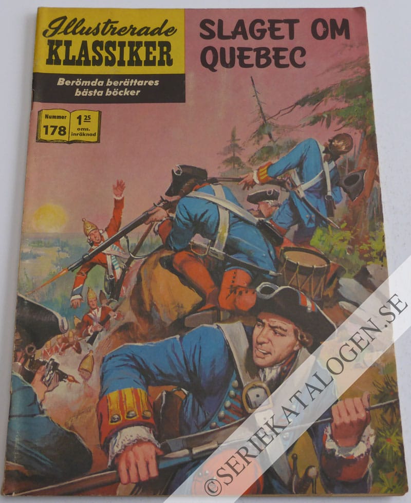 Framsida på Illustrerade Klassiker #178 - Slaget om Quebec (1965)