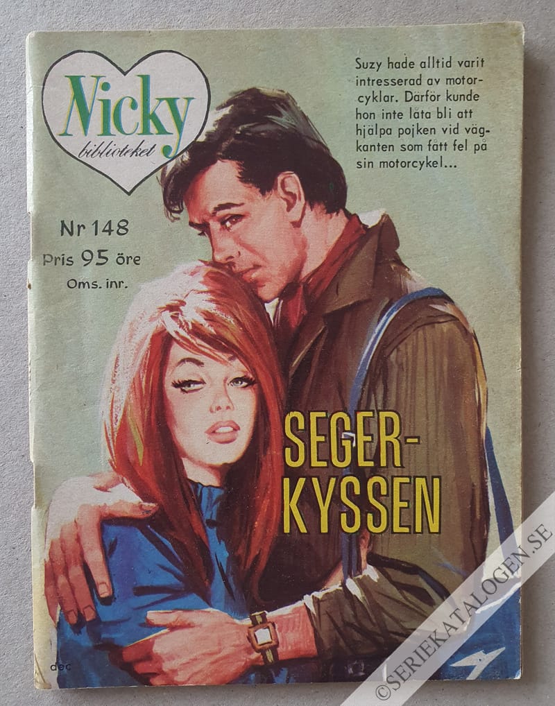 Framsida på Nicky-biblioteket Segerkyssen (1964)