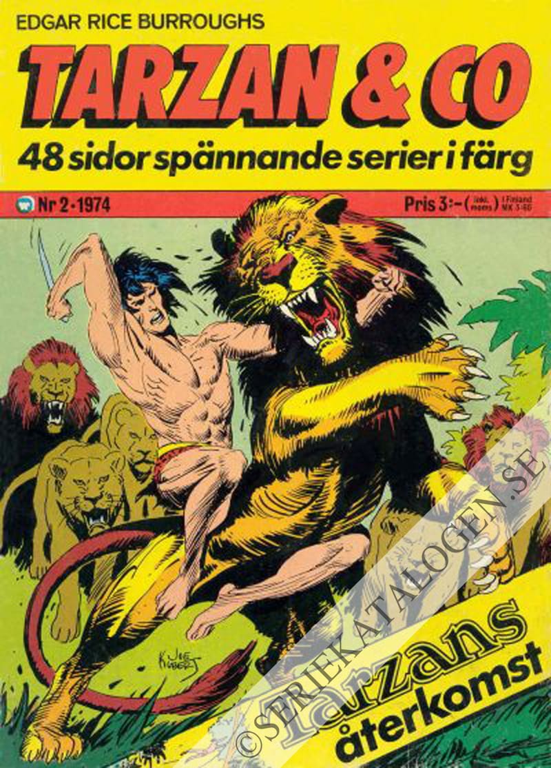 Framsida på Tarzan & co #2 (1974)