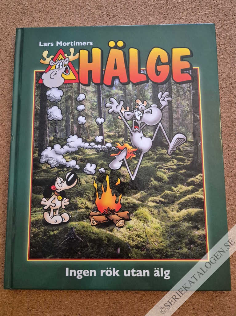 Framsida på Hälge - fotobok Ingen rök utan älg (2018)