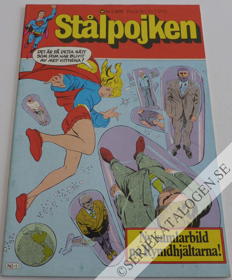Framsida på Stålpojken #1 (1976)