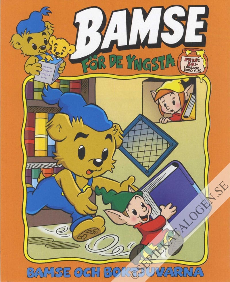 Framsida på Bamse för de yngsta Bamse och boktjuvarna (2020)