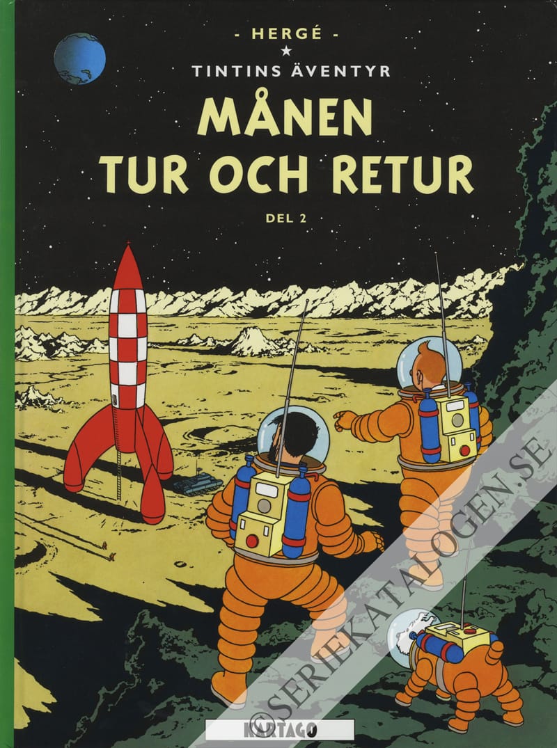 Framsida på Tintins äventyr Månen tur och retur, del 1 (2018)