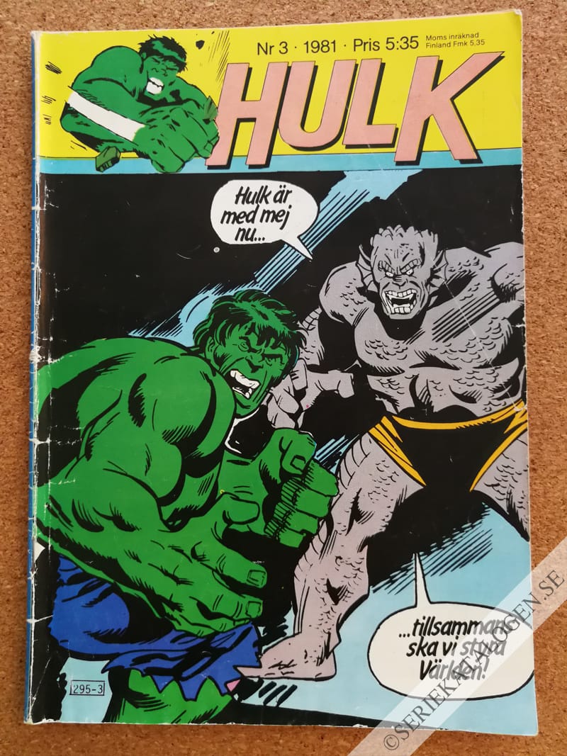 Framsida på Hulk #3 (1981)