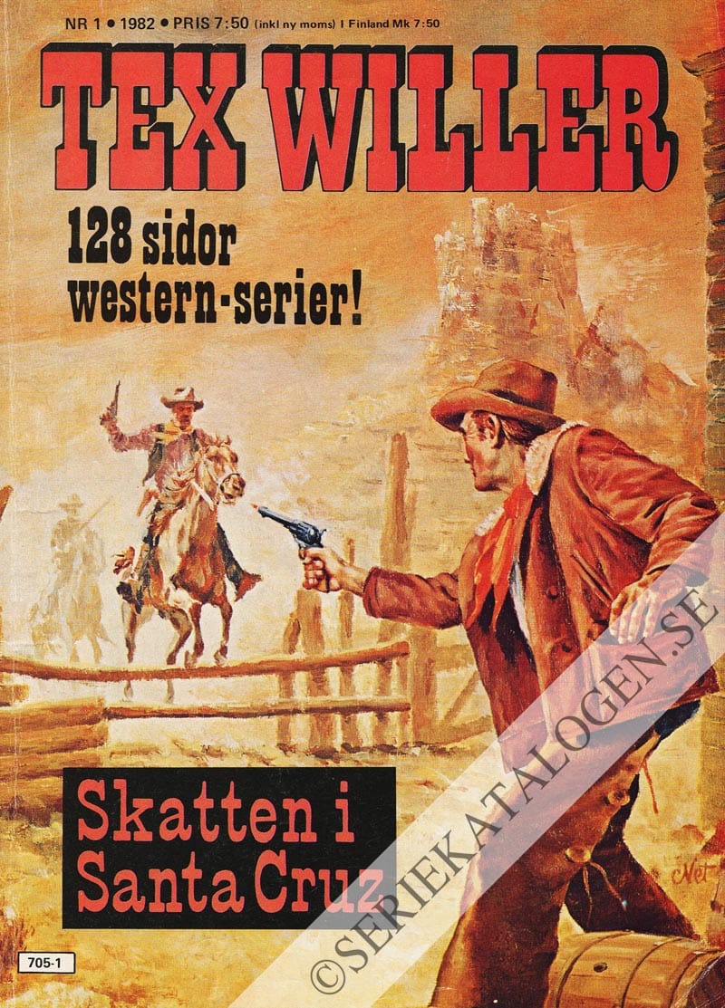 Framsida på Tex Willer #1 (1982)