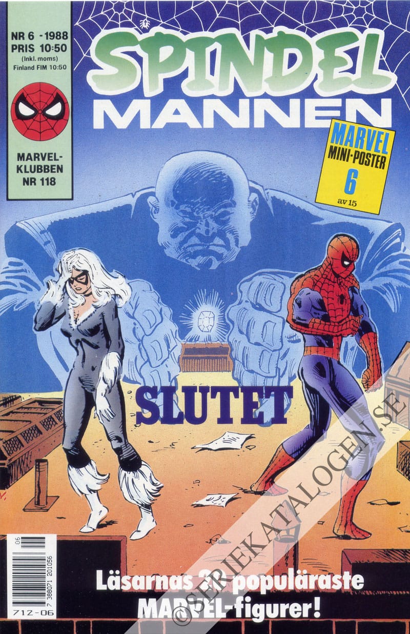 Framsida på Spindelmannen #6 (1988)