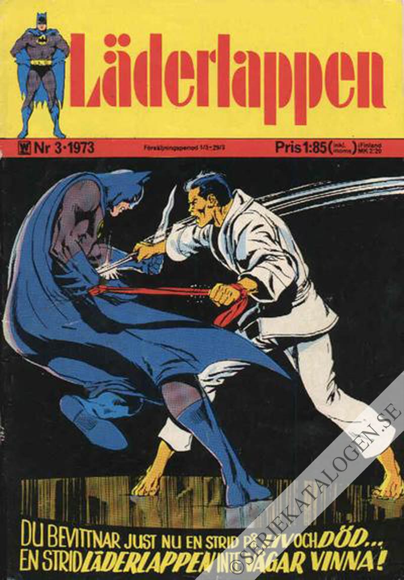 Framsida på Läderlappen och Robin #3 (1973)