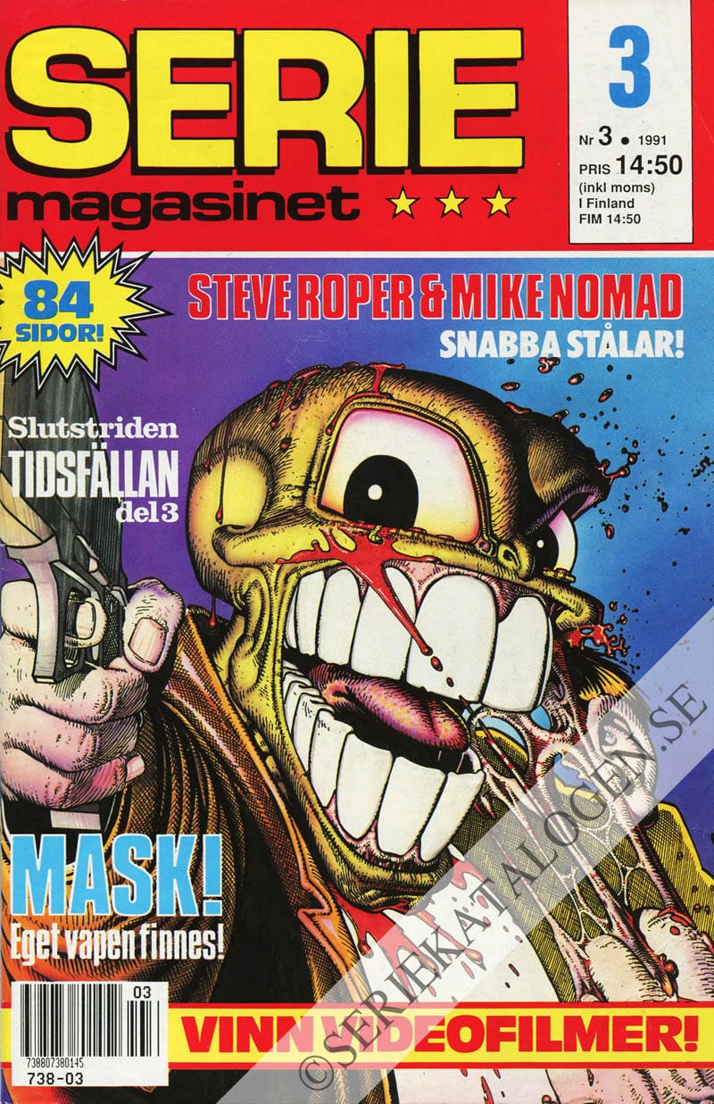 Framsida på Seriemagasinet #3 (1991)