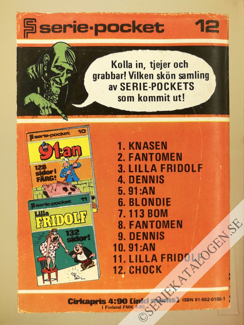 Baksida på Chock (1973)