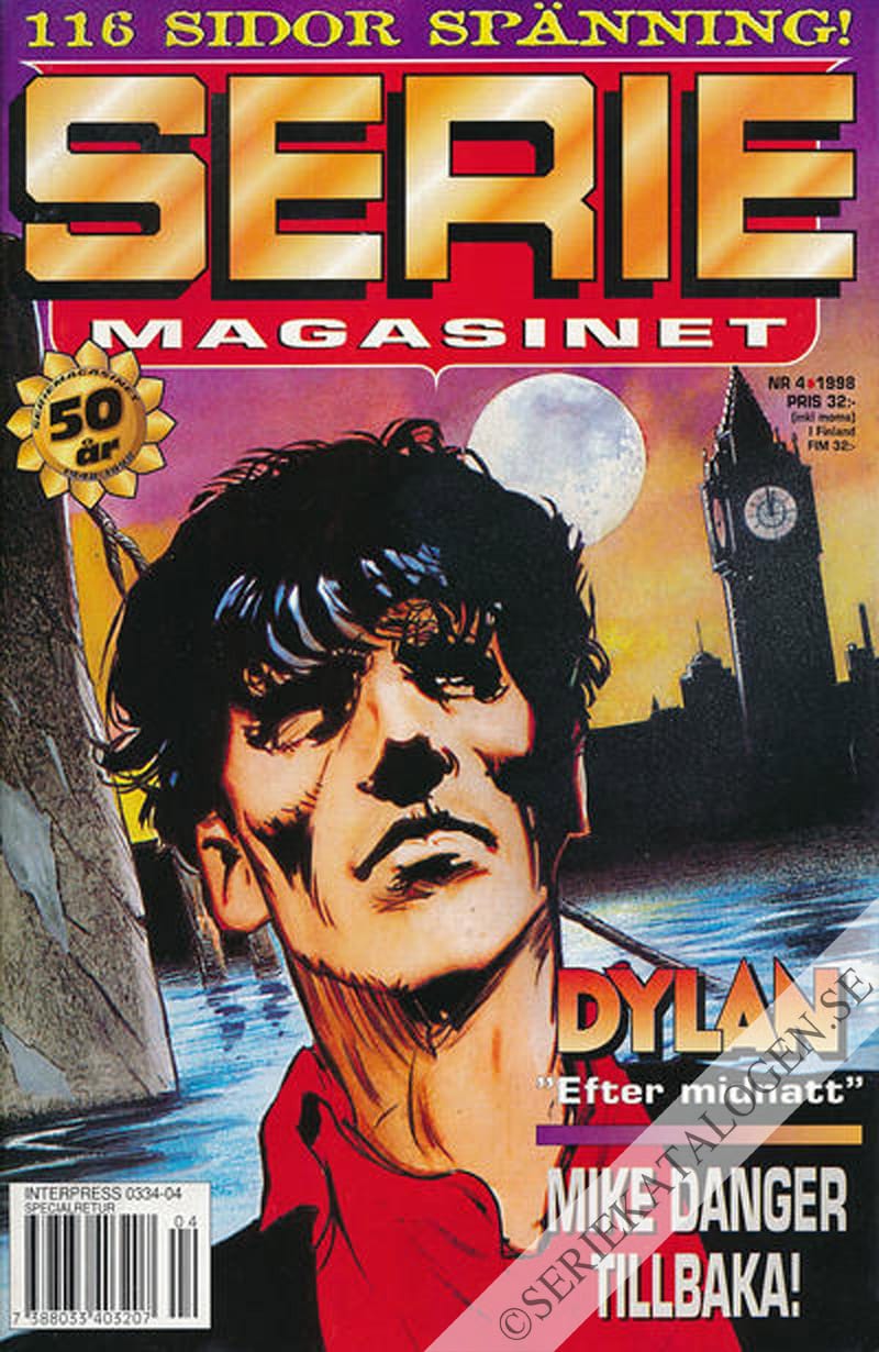 Framsida på Seriemagasinet #4 (1998)