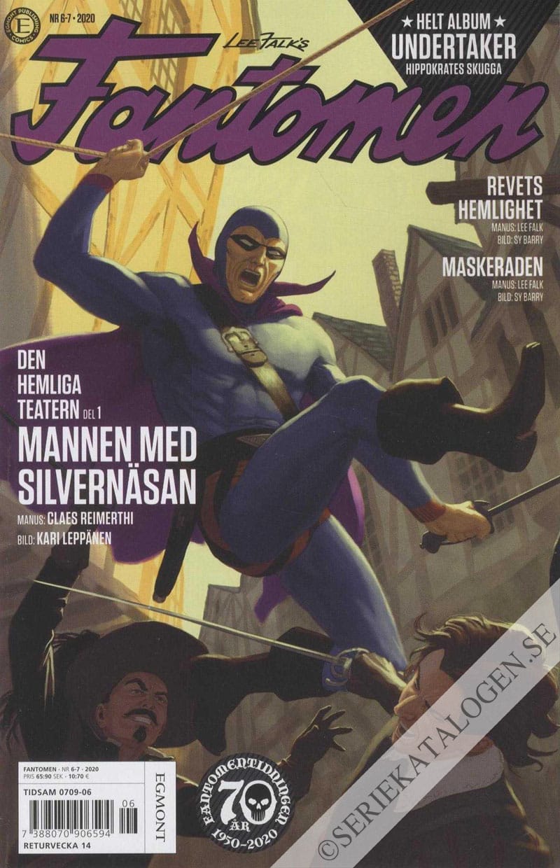 Framsida på Fantomen #6-7 (2020)