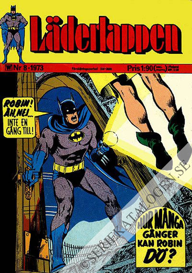 Framsida på Läderlappen och Robin #8 (1973)