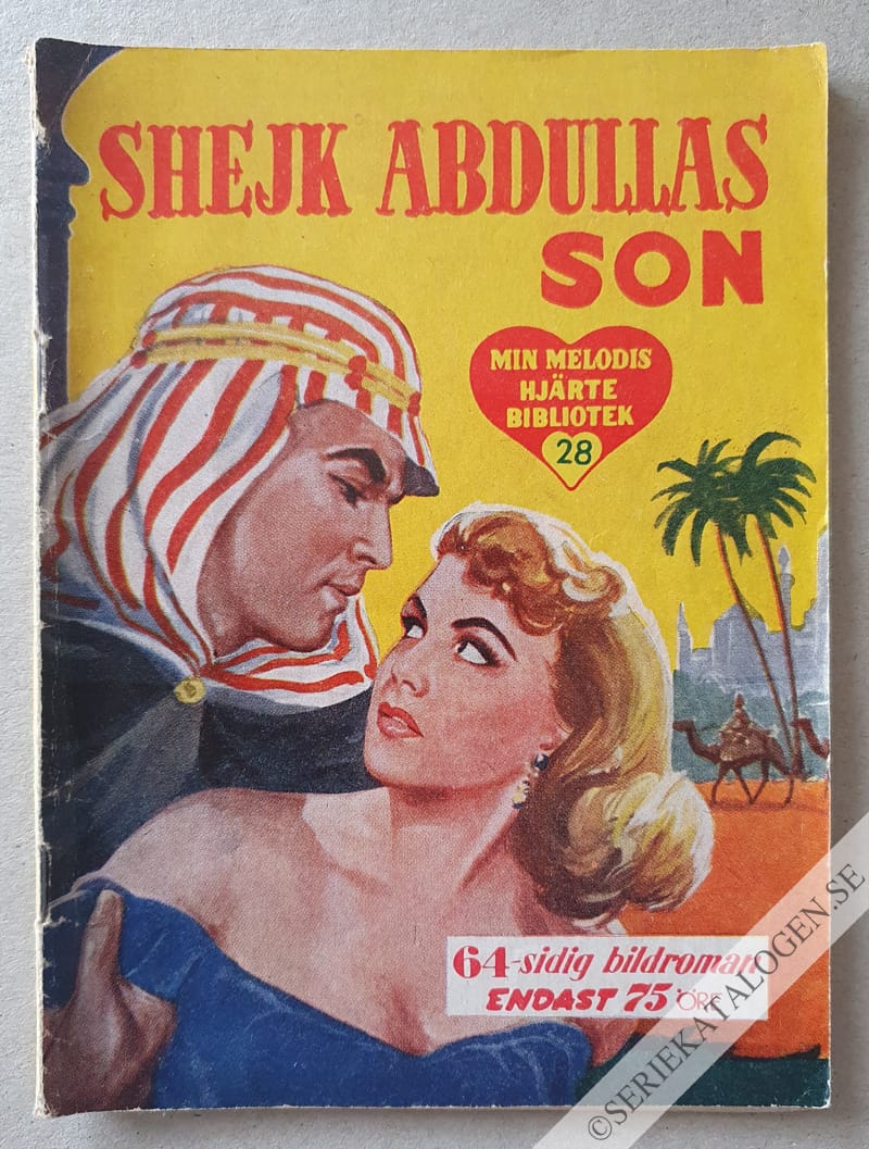 Framsida på Min melodis hjärtebibliotek Shejk Abdullas son (1955)