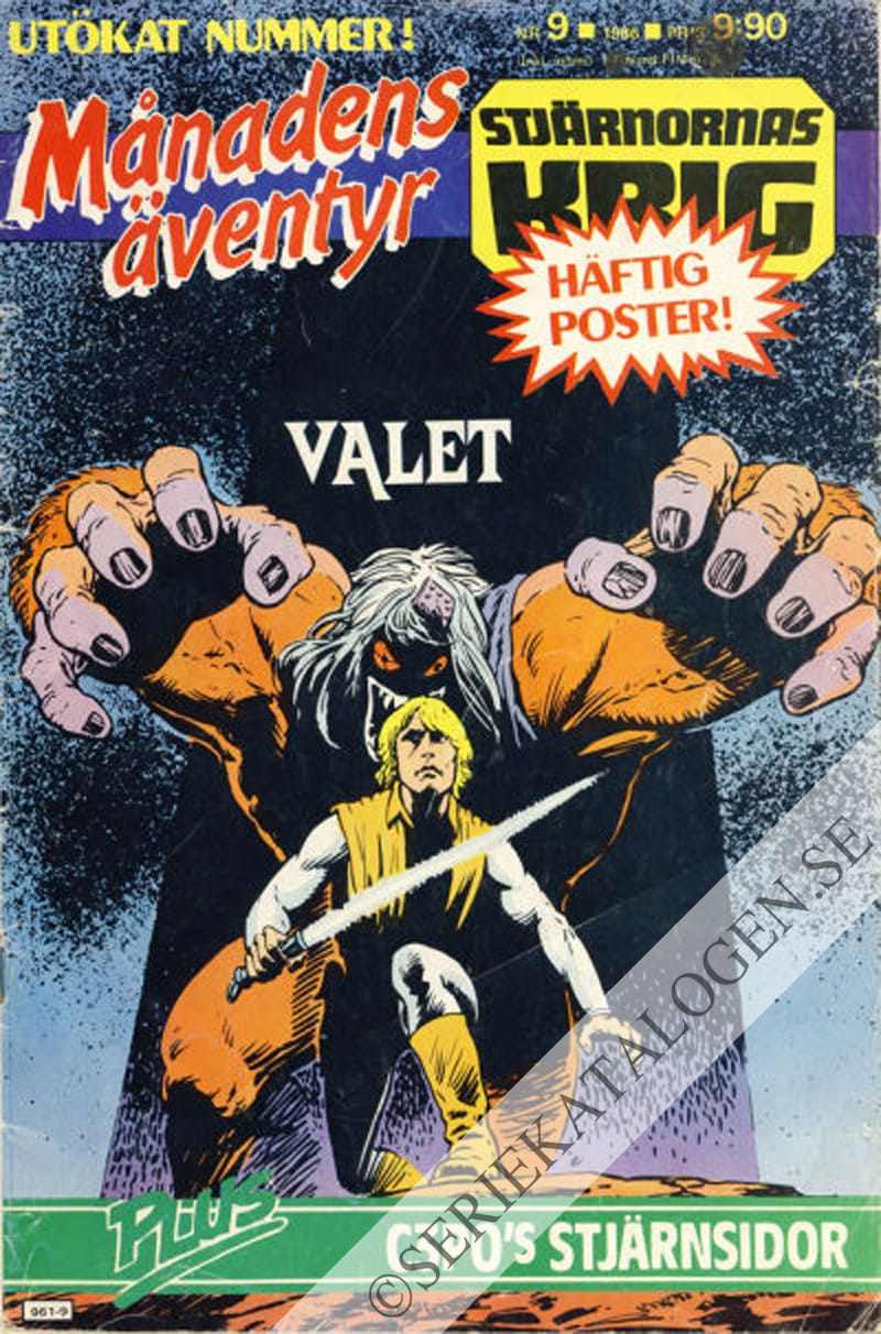 Framsida på Månadens äventyr #9 (1986)
