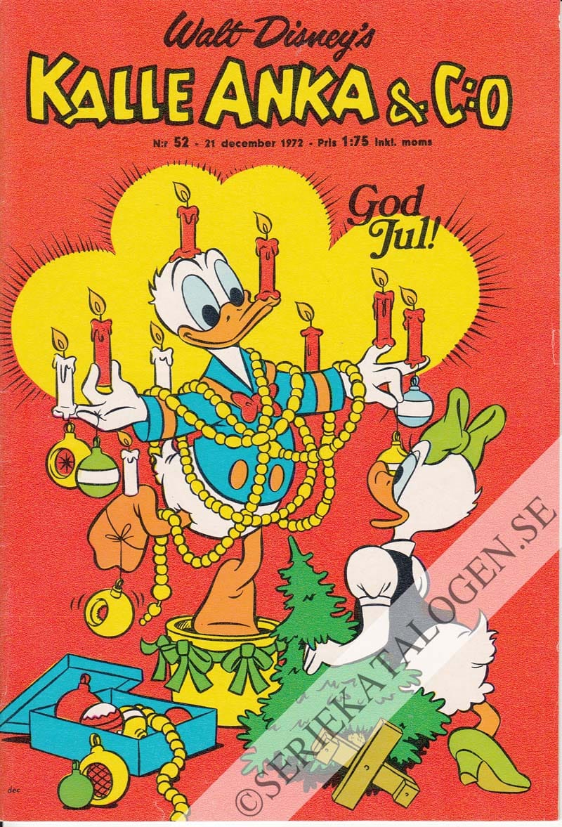 Framsida på Kalle Anka & C:o #52 (1972)