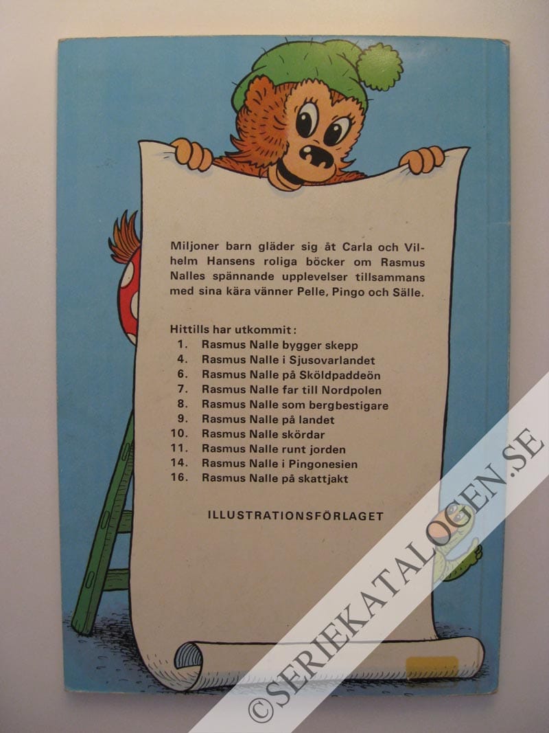 Baksida på Rasmus Nalle på skattjakt (1968)
