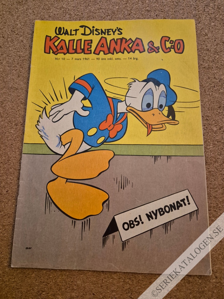 Framsida på Kalle Anka & C:o #10 (1961)