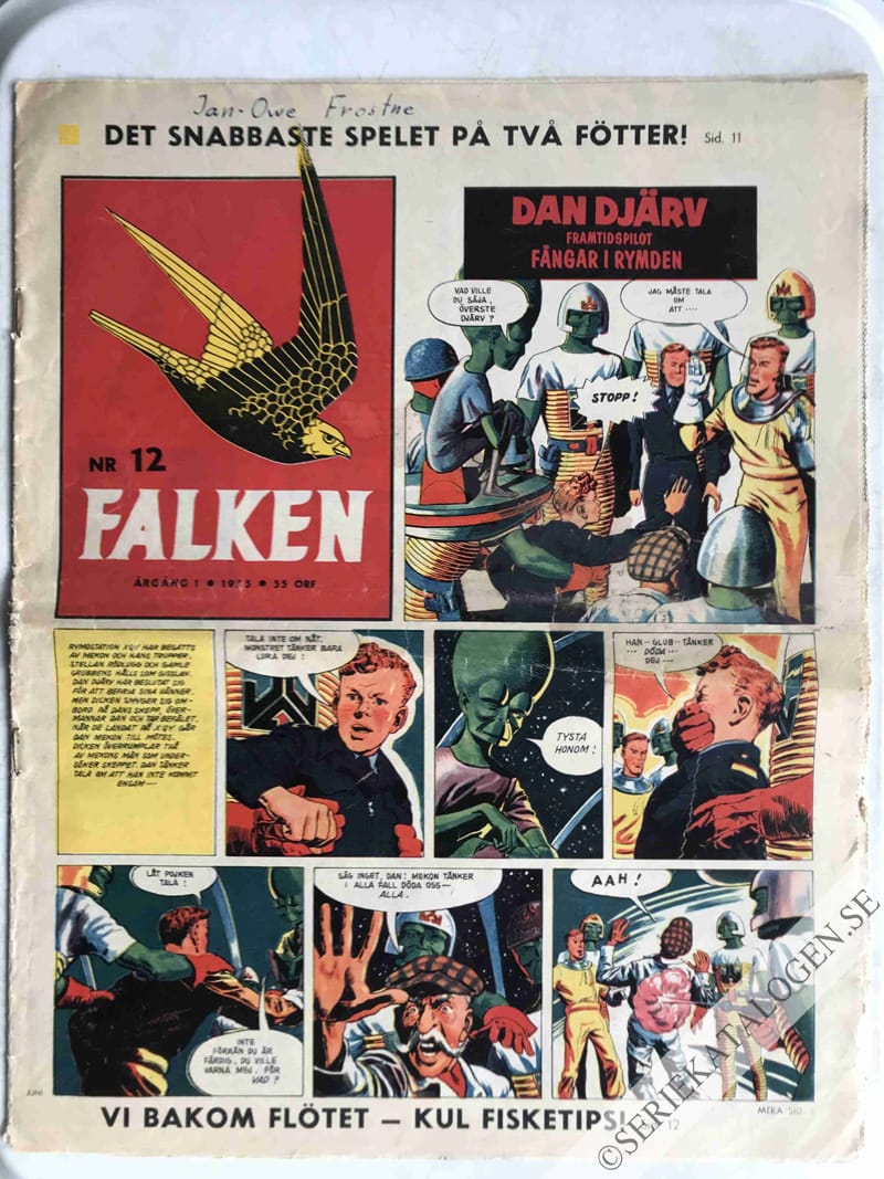 Framsida på Falken #12 (1955)