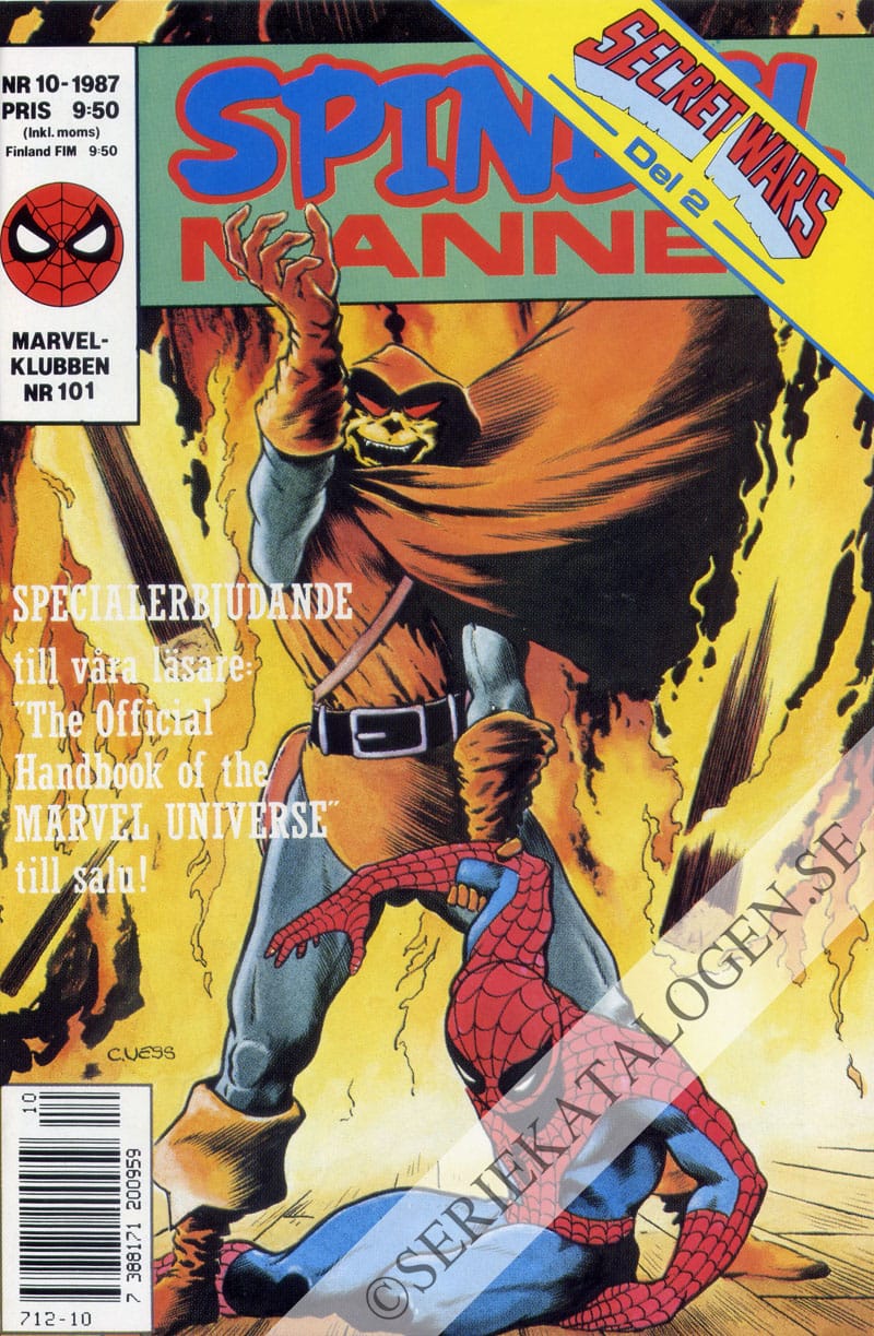 Framsida på Spindelmannen #10 (1987)