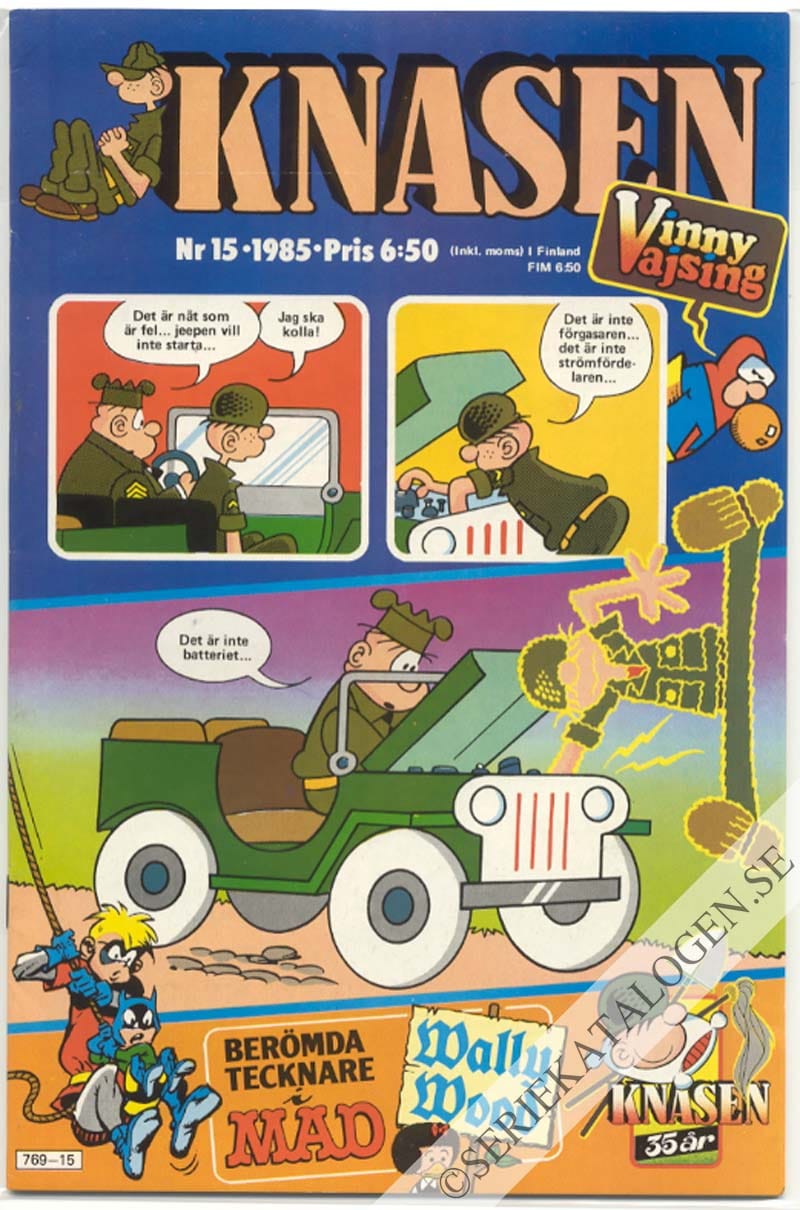 Framsida på Knasen #15 (1985)