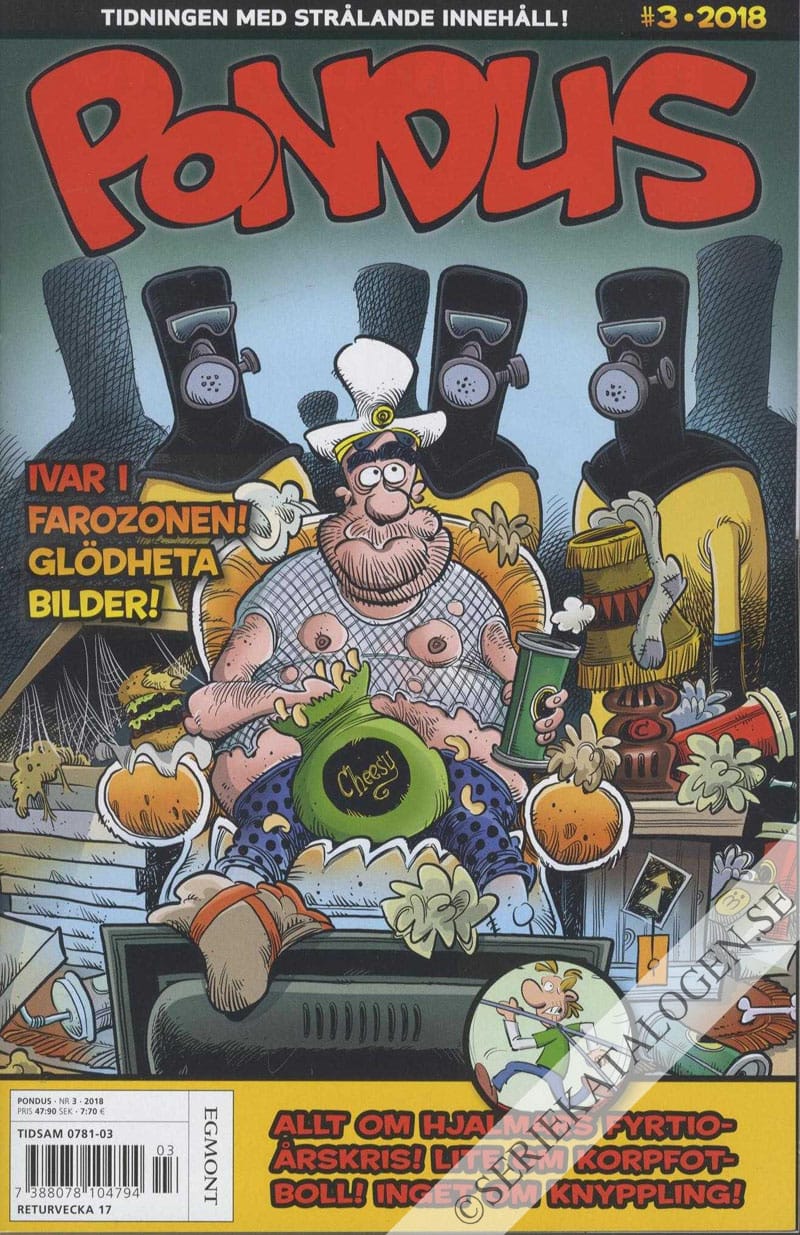 Framsida på Pondus #3 (2018)